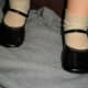 Patty Playpal original black patent leather shoes. These shoes sell for anywhere from $9.95 - $50.00 0n eBay.