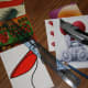 Before you start, assemble everything that you need: postcards, ruler, pencil, craft knife . . .