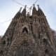 La Sagrada Familia still under construction. The picture shows one of the facades.