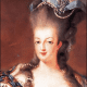 Marie Antoinette showing off her poufy style.