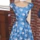 A beautiful blue vintage '50s dress!