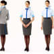 The new ANA flight attendant's uniform that was introduced on April 24th, 2014