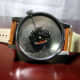  Komono Winston Quartz Watch with case back removed. Note the tiny levers which allow easy removal of the strap.