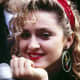 Madonna. Men and women displayed similar styles in the '80s.