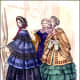 Ruffled skirts in 1853