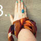 A scarf can also a lovely bracelet.
