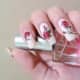 Red Rose Water Decal Nails
