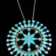 Zuni turquoise inlay star pendant.