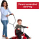 The handle makes it easy for parents to push and steer the tricycle, and your child will enjoy pushing it as well!