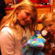 Our Girls with their Peace Bear and Bunny