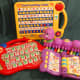 Electronic alphabet toys, including one by V-Tech