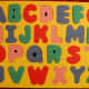 Uppercase alphabet foam puzzle from Dollar Tree