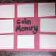 Our homemade coin memory game!
