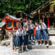 Skirts and blouses in Japan.