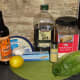 Ingredients for delicious Caesar salad dressing