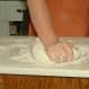 Knead until dough is smooth and elastic, but stiffer than most other bread doughs.