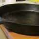 A skillet. This one is starting to lose its finish. Time to re-season before it starts to stick and develop rust!