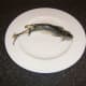 Poached mackerel