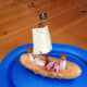 10. Add a pirate flag toothpick to complete your pirate ship!