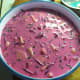 Cold beet soup. Cover and refrigerate for one hour.