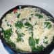 Pour pasta into the same pan you sauteed the crab, garlic, butter, spinach, and olive oil and mix together.