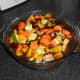 Make up 1 litre of stock using boiling water and three stock cubes. You can also use gravy granules. Pour the stock/gravy over your sausages and vegetables
