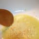 Saute the garlic in the olive oil.