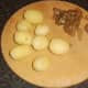 Cooled and peeled potatoes
