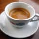 Espresso is usually served in small cups.