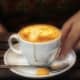 A cappuccino is equal volumes espresso, milk and foam.