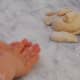 Help smaller children with shaping the frog.