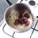 Diced kangaroo meat is added to softened onion