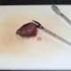 Kangaroo steak is left to rest
