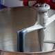 If you are using a Kitchenaid, the flexibeater is the best for making cakes - you don't need to scrape down the mixture!