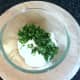 Preparing soured cream dip