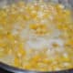 Step three: Boil corn for 3 minutes. Strain.