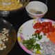 Step two: Keep the ingredients ready, and start making the chaat.
