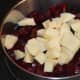 Step 1: Dice beetroot and potatoes. Add some salt and water to it. Pressure cook them up to 4 whistles. Set aside.