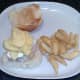 Salt and vinegar crisps on pickled chicken and mayo