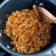 The coconut jam is cooked. Set aside.