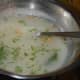 Garlicky lemon and rice soup