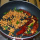 Saute until lentils become golden brown