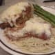 Step Sixteen: Serve with spaghetti and a veggie. Yum!