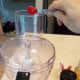 Put on cover and get the food processor started. Add your salt.