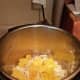 And I dumped the pineapple chunks on top of the chicken in the Instant Pot.