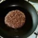 Gently frying ostrich burger