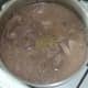 Beef stock and seasonings are added to pot