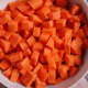 carrots, diced