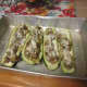 Stuffed zucchini before coooking