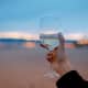 Wine glass: classically filled with only 5 oz.